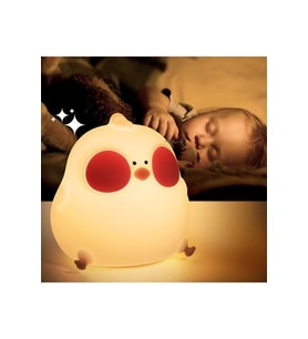 Sevimli Renk Değiştiren Çocuk ve Bebek Odası Gece Lambası (Krem)
