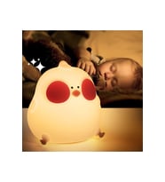 Sevimli Renk Değiştiren Çocuk ve Bebek Odası Gece Lambası (Krem)