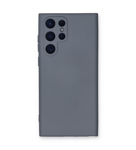 Galaxy S23 Ultra Kılıf Nano Içi Kadife Silikon - Gri