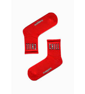 Chill Yazılı Desenli Renkli Spor Çorap