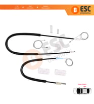 VW Sharan Seat Alhambra 1995-2010 Ford Galaxy MK1 1995-2006 İçin Arka Sağ Kapı Cam Kriko Tamir Seti