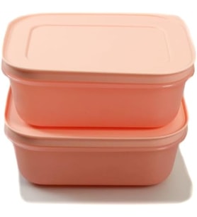 Tupperware Dondurucu Kabı 450 Ml (2) Pembe Düz Buz Kristali Buz Kristali