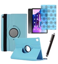 Lenovo Tab M10 Plus TB 125FU 3 Nesil Uyumlu Kılıf Ekran Koruyucu Ve Kalem Set (Mavi)