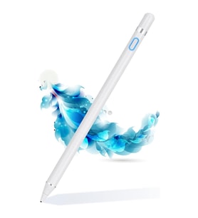 iPad 5.6. Nesil 9.7 İnç Uyumlu Dokunmatik Tablet Kalemi Çizim ve Tasarım Staylus Pencil (Beyaz)
