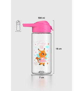 Renga Juno Fox Desenli 500 ml Çocuk Matara 912096 Fuşya