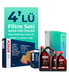 Bosch Jaguar XF 3.0 Dizel Filtre Bakım Seti Motul Motor Yağlı (2007-2015) 4 Lü