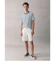LCW Kids Beyaz Beli Lastikli Erkek Çocuk Şort