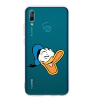 Huawei P Smart 2019  Kamera korumalı Kapak Donald Duck Tasarımlı  Şeffaf Kılıf