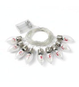Kardan Adam 10lu Sıralı Led Işık Yılbaşı Süsü