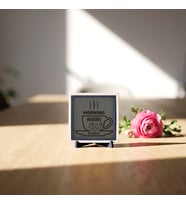 Kahve Temalı Şık Dekoratif Obje, Yaşam Alanınıza Enerji Katan Modern Bir Dokunuş 10x10 cm