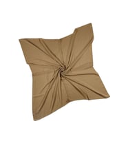 Mısırlı Eşarpları Queen Krep Düz Renk Eşarp 110x110 Cm (Altın)