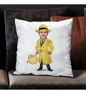 Kişiye Özel Hafiye Erkek Karikatürlü Yastık