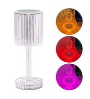 Dekoratif RGB LED'li Ambiyans Masa Gece Lambası Şarjlı Dokunmatik Tuşlu HA-1788 (4767)