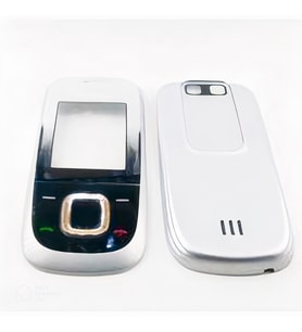 Nokia 2680s Kapak Nokia 2680s uyumlu Gri Renk Ön Kapak Arka Kapak Tuş Takımı