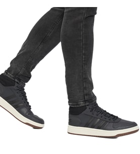 Adidas Hoops 2.0 Mid Erkek Spor Ayakkabı Siyah