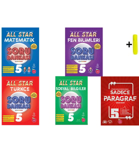 Newton 5.Sınıf All Star Soru Bankası Matematik Fen Türkçe Sosyal Paragraf Yeni