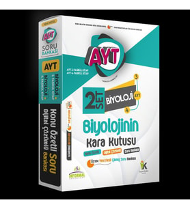 YKS AYT Biyolojinin Kara Kutusu 2li SET Konu Özetli Dijital Çözümlü ÖSYM SB