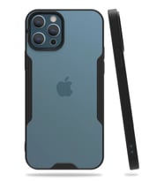 Pilelistore   iPhone 12 Pro Max Kılıf Platin Silikon - Siyah