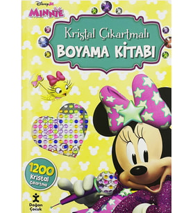 Disney Minnie Kristal Çıkartmalı Boyama Kitabı