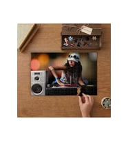 Kadın Dj- Müzik - Eğlence Tasarımı 240 parça Ahşap Puzzle Ahşap Kutuda MP00739