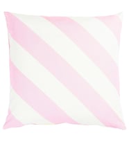 IKEA LAGERMISPEL pembe-beyaz-çizgili 50x50 cm kırlent kılıfı