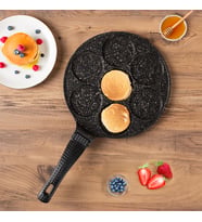 Lines Granit Pankek Emoji Smile Döküm Tava Bakalit Kulp 27 cm
