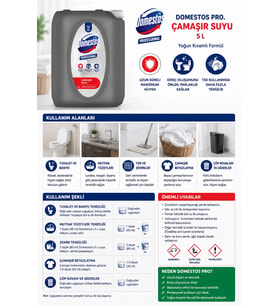 Domestos Pro. Çamaşır Suyu 5 lt.