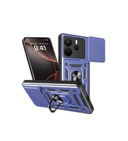 Xiaomi Redmi Note 14 4g Pars Lens Yüzüklü Silikon - Lacivert