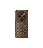 Xiaomi Redmi 14C Kılıf Auto Focus Karbon Kapak - Kahverengi