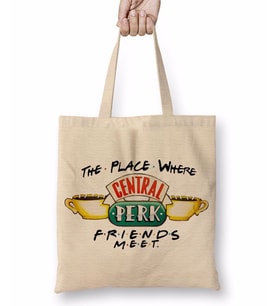 Friends Central Perk Bez Çanta Uzun Saplı