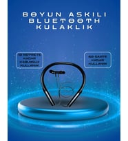 Polygold PG-100 Type-C Şarjlı Bluetooth Kulaklık – Boyun Askılı, Uzun Pil Ömürlü, Mikrofonlu