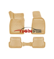 Audi A4 B7 2004-2008 3D Havuzlu Paspas Bej (Çok Renkli)