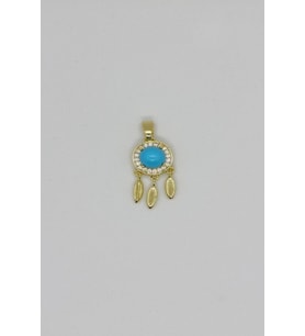 Dreamcatcher Turquoise – Düş Yakalayan Kolye Ucu