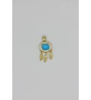 Dreamcatcher Turquoise – Düş Yakalayan Kolye Ucu