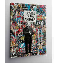 Kanvas Tablo Love is the Answer