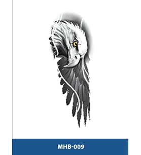 MHB-009 ORTA BOY KARTAL DESEN GEÇİCİ DÖVME-TATTO