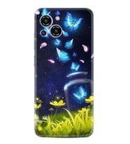 Reeder S23 Max Pro Kılıf Resimli Desenli Baskılı Silikon Flowers Fox 1309