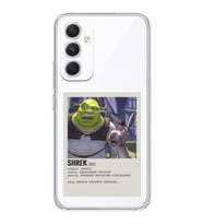 Samsung Galaxy S24 PLUS Uyumlu Shrek Minimalsit Poster Desenli Şeffaf Telefon Kılıfı