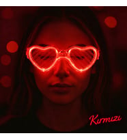 Kırmızı LED Işıklı Kalp Gözlük? 3 Modlu Parti & Glow Gözlüğü