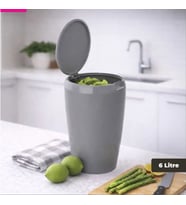 BINO ÇÖP KOVASI 6LT GRİ-100162