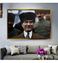 Altın Çerçeveli dekoratif tablo a2109 (Gold)