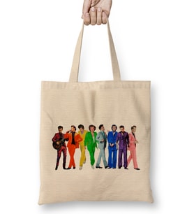 Harry Styles Rainbow Bez Çanta Uzun Saplı