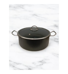 Tuna House Granit Derin Tencere  26 Cm  Siyah