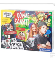 Clementoni Bilim ve Oyun Dövme Sanatı 64329 Lisanslı Ürün