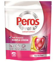 Peros Pratik Çamaşır Deterjanı Kapsülü 26 Adet Renkliler