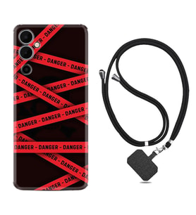 Tecno Pova 4 Kılıf Resimli Boyun Askılı İpli Desenli Silikon Danger 1372