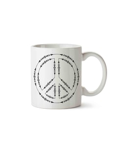 Barış Peace Porselen Kupa Bardak