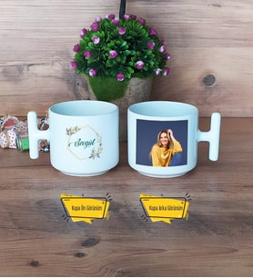 İsme Özel Doğum Günü Hediyesi Kupa Bardak T Fotoğraflı