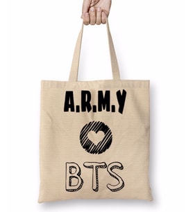 Bts Army Bez Çanta Uzun Saplı