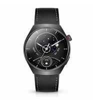 HainoTeko 32 Akıllı Saat AMOLED Ekran Bluetooth Sesli Görüşme, Su geçirmez, 15 Gün Batarya, Metal Kasa, Çoklu Spor & Sağlık Takibi Siyah